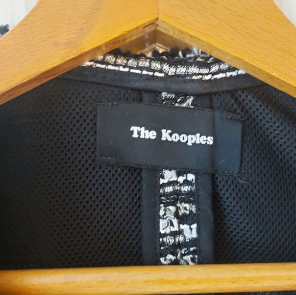 The Kooples Evening tweed jacket (black&white metallic thread) - Picture 2 of 10